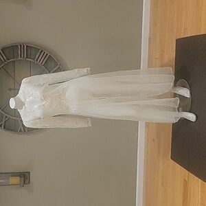 Gold Label Victoria Secret Sheer Robe With Lace And Sequin and Beaded Appliques